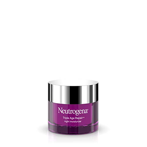 31hQOn5BBUL.jpg Neutrogena Triple Age Repair Anti-Aging Night Cream with Vitamin C; Fights Wrinkles & Evens Tone, Firming Anti-Wrinkle Face & Neck Cream; Glycerin & Shea Butter, 1.7 oz - Image 1