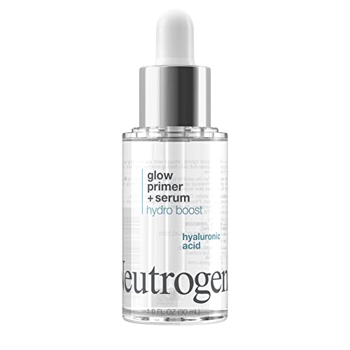 31keD8UownL.jpg Neutrogena Hydro Boost Glow Booster Primer & Serum, Hydrating & Moisturizing Face Serum-to-Primer Hybrid, Infused with Purified Hyaluronic Acid & Designed to Instantly Hydrate, 1.0 fl. oz - Image 1
