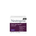 Neutrogena Triple Age Repair Anti-Aging Night Cream with Vitamin C; Fights Wrinkles & Evens Tone, Firming Anti-Wrinkle Face & Neck Cream; Glycerin & Shea Butter, 1.7 oz - Image 8