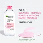 Garnier Micellar Water, Hydrating Facial Cleanser & Makeup Remover, Suitable for Sensitive Skin, Vegan, Cruelty Free, 13.5 Fl Oz (400mL), 1 Count - Image 10
