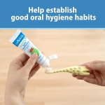 Dr. Brown's Infant-to-Toddler Training Toothbrush Set with Fluoride-Free Baby Toothpaste, Strawberry - Giraffe - 1.4oz - 0-3 years - Image 7