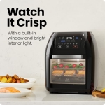 CHEFMAN Multifunctional Digital Air Fryer+ Rotisserie, Dehydrator, Convection Oven, 17 Touch Screen Presets Fry, Roast, Dehydrate, Bake, XL 10L Family Size, Auto Shutoff, Large Easy-View Window, Black - Image 4