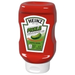 Heinz Tomato Ketchup with Pickle Seasoning, 13.5 oz Bottle - Image 2
