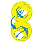 Dr. Brown's Milestones, Baby's First Straw Cup Sippy Cup with Straw, 6m+, 9oz/270ml, 2 Pack, Dark Blue & Vintage Yellow, BPA Free - Image 5