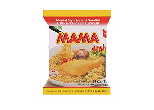 41NeSV-mPLL.jpg MAMA Oriental Style Instant Noodles (Artificial Chicken Flavor), 1.94 Ounce each (Pack of 10) - Image 1
