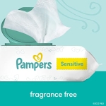 Pampers Sensitive Baby Wipes, Water Based, Hypoallergenic and Unscented, 8 Fip-Top Packs, 4 Refill Packs (1008 Wipes Total) [Packaging May Vary] - Image 4