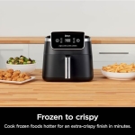 Ninja Air Fryer Pro 4-in-1 with 5 QT Capacity, Air Fry, Roast, Reheat, Dehydrate, Air Crisp Technology with 400F for hot, 120 Volts, Nonstick Basket & Crisper Plate, Grey, AF141 - Image 6