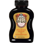 Kikkoman – Sweet Soy Glaze Great for Grilling, Roasting & Dipping - Low Sodium & No Fat - Kosher certified, Gluten-Free & All-Purpose Seasoning Dishes – Sealed Packed Bottle - 11.8 oz (Pack of 9)