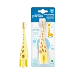 Dr. Brown's Infant-to-Toddler Training Toothbrush Set with Fluoride-Free Baby Toothpaste, Strawberry - Giraffe - 1.4oz - 0-3 years - Image 2