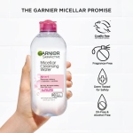 Garnier Micellar Water, Hydrating Facial Cleanser & Makeup Remover, Suitable for Sensitive Skin, Vegan, Cruelty Free, 13.5 Fl Oz (400mL), 1 Count - Image 7