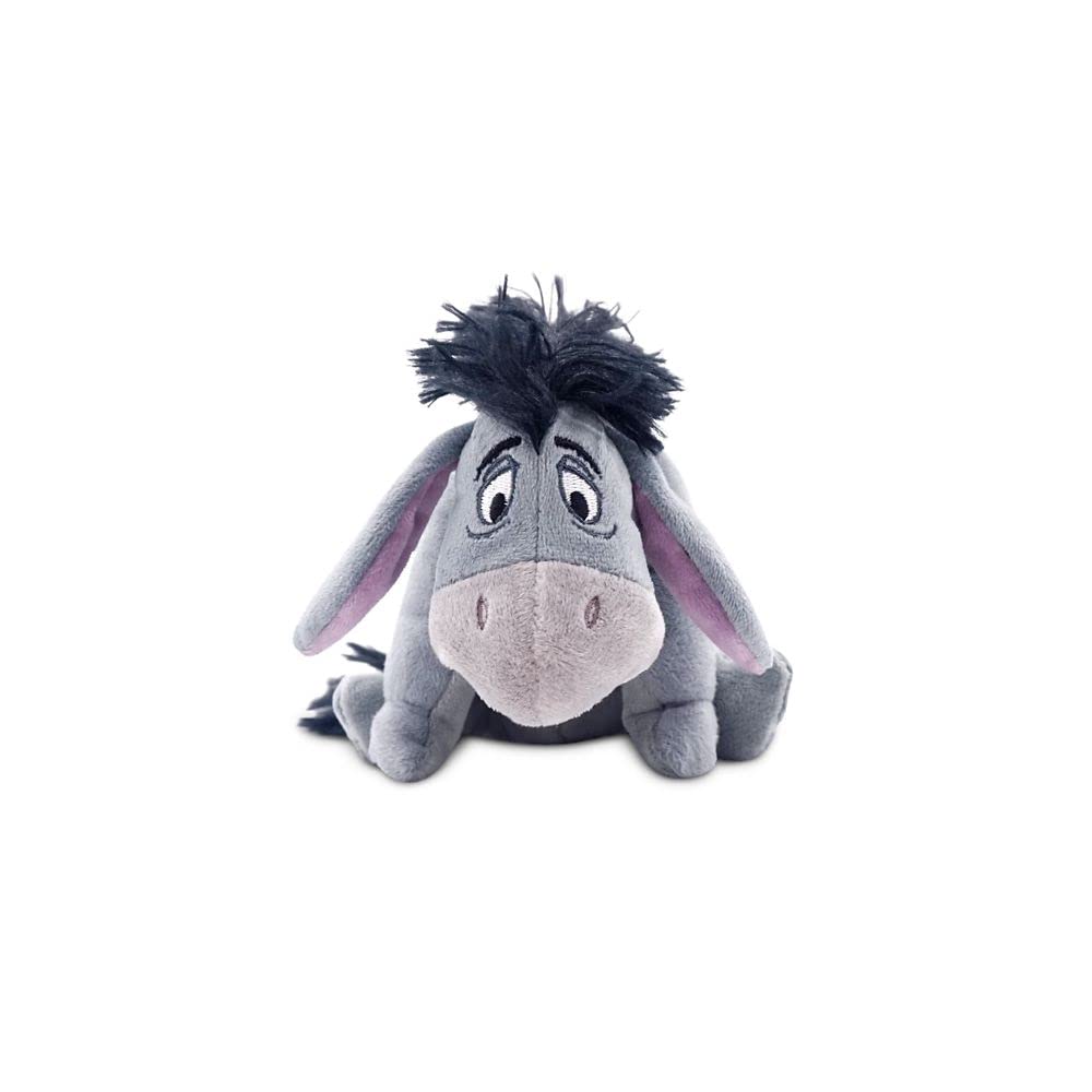 41ckVaNmHYL.jpg Disney Eeyore Plush - Mini Bean Bag 7 1/2 inches, Inspired by Winnie The Pooh, Cuddly Toy with Fluffy Mane and Detachable Tail, Embroidered Details, Suitable for All Ages Toy Figure - Image 1