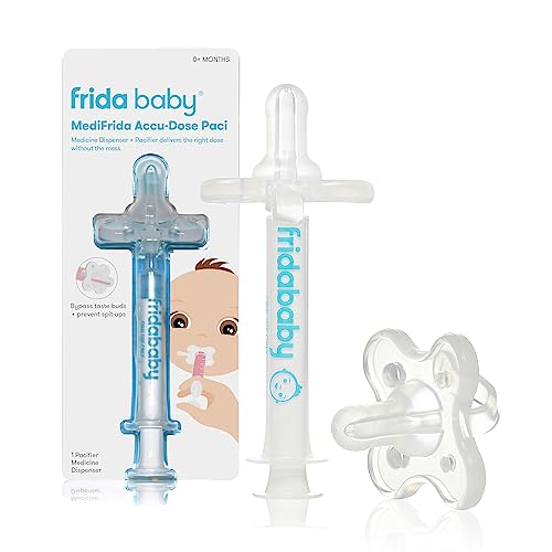 Version 1.0.0 Frida Baby Medicine Pacifier, Medi Frida Baby Medicine Syringe & Accu-Dose Pacifier, Baby Medicine Dispenser for Mess & Fuss Free Use - Image 1