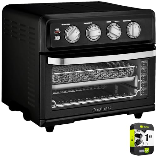 Version 1.0.0 Cuisinart TOA-70 AirFryer Toaster Oven with Grill Bundle with 1 YR CPS Enhanced Protection Pack (Matte Black) - Image 1