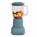 bella 10 Speed Countertop Blender, Juicer & Smoothie Maker, Fits-anywhere™ Kitchenware, Slim Flip & Store Design, Dishwasher Safe 48oz Capacity Pitcher & Lid, Stainless Steel Blade, 450 Watt, Surf