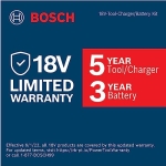 BOSCH GXL18V-233B25 18V 2-Tool Combo Kit with 1/2 In. Hammer Drill/Driver, Two-In-One 1/4 In. and 1/2 In. Bit/Socket Impact Driver/Wrench and (2) CORE18V® 4 Ah Advanced Power Batteries - Image 2