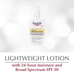 Eucerin Daily Protection Face Lotion - Broad Spectrum SPF 30 - Moisturizes and Protects Sensitive, Dry Skin - 4 fl. oz. Pump Bottle - Image 8
