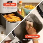 Bella Slim 4.0 QT Air fryer, Oatmilk - Image 6