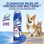 Lysol Pet Odor Eliminator Spray, Sanitizing and Disinfecting Spray for Pet Odors, 15oz (Pack of 3) - Image 5