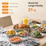 Nuwave Bravo Pro Smart 21QT Toaster Oven Air Fryer Combo, Convection Oven Countertop, 10 functions all in 1, with even & quick crisp technology, 50-450°F, 1800W, Mint Green - Image 2