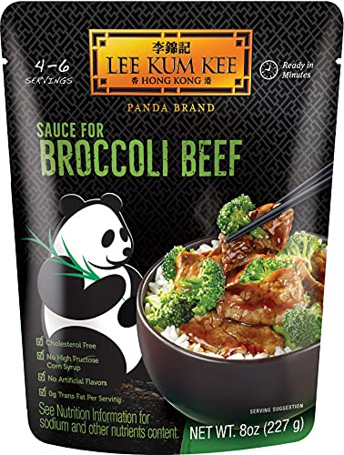 Version 1.0.0 Lee Kum Kee Panda Brand Sauce for Broccoli Beef, 0g Trans Fat, No Artificial Flavors, No High Fructose Corn Syrup, Cholesterol Free, 8 Ounces (Pack of 6) - Image 1