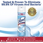 Lysol Disinfectant Spray, Sanitizing and Antibacterial Spray, For Disinfecting and Deodorizing, Crisp Linen, 19 Fl. Oz (Pack of 2) - Image 5