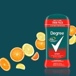 Degree Men Original Antiperspirant Deodorant for Men, Pack of 2, 48-Hour Sweat and Odor Protection, Sport 2.7 oz - Image 9