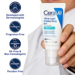 CeraVe Ultra-Light Gel | Facial Moisturizing Gel with Ceramides, Niacinamide, Hyaluronic Acid | Fragrance Free |1.75 FL Oz - Image 5