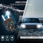 DNA MOTORING HL-OH-CS99-4P-BK-AB-CFS-9006 Black Housing Amber Reflector Headlights Compatible with 99-02 SIlverado HD 00-06 Suburban Tahoe With Pair 9006 HB4 10000 Lumens 60W LED Bulbs - Image 2