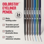 Revlon ColorStay Eyeliner Pencil, Eye Makeup Stocking Stuffers for Women, Built-In Sharpener, Waterproof, Smudgeproof, 201 Black, 0.02 oz (Pack of 2) - Image 7