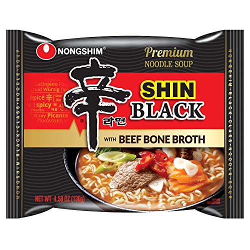 Version 1.0.0 Nongshim Shin Ramyun Black with Premium Beef Broth, 4.58 Ounce (Pack of 10) - Image 1