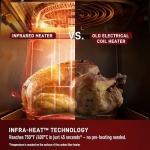 T-fal Infrared Air Fryer: 6 qt Digital Touch Screen, 7-in-1 Cooking Functions, 45-Seconds to reach 750°F on carbon fiber heater surface, No-Shake Technology, Crispy Finish, 1550W, Black - Image 9