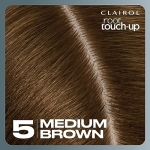Clairol Root Touch-Up by Nice'n Easy Permanent Hair Dye, 5 Medium Brown Hair Color, (Pack of 1) - Image 4
