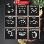 T-Fal OptiGrill Stainless Steel XL Electric Grill 6 Servings 9 Intelligent Automatic Cooking Modes 1800 Watts Nonstick Removable Plates, Dishwasher Safe, Indoor, Frozen Food - Image 5