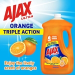 Ajax Ultra Triple Action Liquid Dish Soap, Orange Scent, 90 Fluid Ounce - Image 8