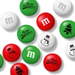 M&M'S WORLD Christmas Candy Gift Bags, 3-pack for Gifts, Holiday Candy Bowls, Party Décor, and Stocking Stuffers - Image 2