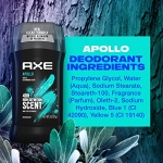 AXE Apollo Deodorant Stick For Long Lasting Odor Protection, Sage And Cedarwood Men's Deo, Aluminum Free 3oz 4 Count - Image 2
