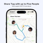 UGREEN FineTrack Smart Finder Compatible with Apple Find My (iOS Only) 2-Year Replaceable Battery Bluetooth Tracker Tags, Item Finder Smart Tag for Key Luggage Passport with Alarm& Left-Behind Remind - Image 5