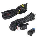 DNA MOTORING FL-ZTL-352-CH Pair of Clear Lens Fog Lights W/Bezels Switch & Wiring Harness Compatible with Toyota Highlander 2020-2022,Left & Right Side - Image 2