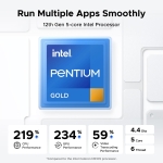 UGREEN NASync DXP4800 Plus 4-Bay Desktop NAS, Intel Pentium Gold 8505 5-Core CPU, 8GB DDR5 RAM, 128G SSD, 1 * 10GbE, 1 * 2.5GbE, 2 * M.2 NVMe Slots, 4K HDMI, Network Attached Storage (Diskless) - Image 6