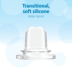 Dr. Brown's Natural Flow® Anti-Colic Options+™ Narrow Bottle to Sippy Gift Set with Soft Silicone Sippy Spout, Removable Silicone Handles, Travel Cap and Bottle Brush - Image 11