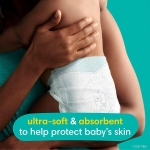 Pampers Baby Diapers and Wipes Starter Kit, Swaddlers Disposable Sizes 1 (198 Count) & 2 (186 Count) with Sensitive Water Based 12X Multi Pack Pop-Top Refill (1008 Count) - Image 6