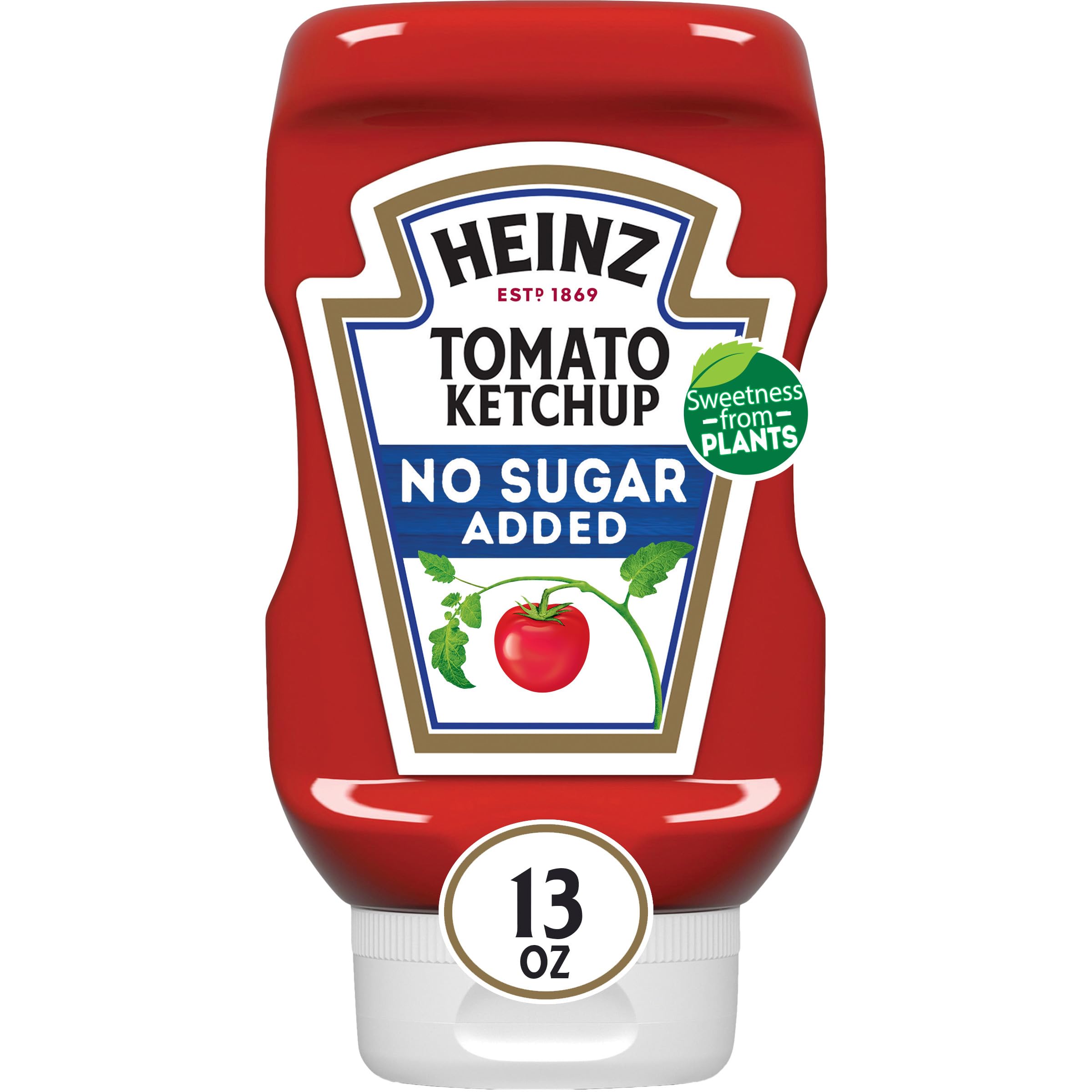 719GaidalCL Heinz Tomato Ketchup with No Sugar Added, 13 oz Bottle - Image 1