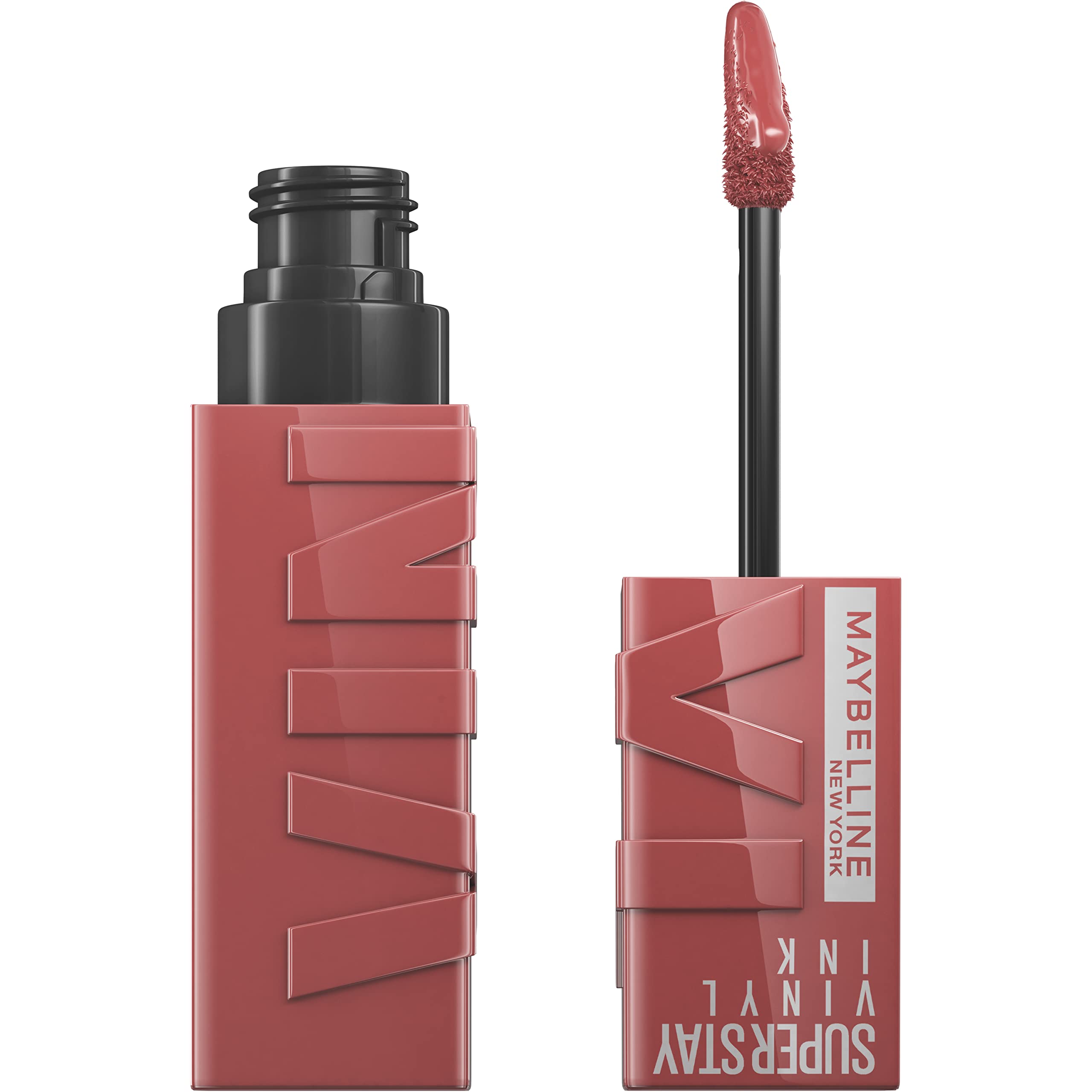 Version 1.0.0 Maybelline Super Stay Vinyl Ink Longwear No-Budge Liquid Lipcolor Makeup, Highly Pigmented Color and Instant Shine, Cheeky, Rose Nude Lipstick, 0.14 fl oz, 1 Count - Image 1