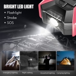 DNA MOTORING TOOLS-00267 12V 1500A 15000 mAh Multi-Function Portable Car Battery Jump Starter for Up to 7.0L Gas & 5.5L Diesel Engine, with Carry Case, Pink - Image 5