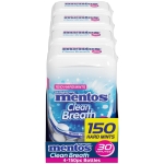 Mentos Clean Breath Sugarfree Hard Mint, 150pc, Intense Peppermint (Pack of 4 Bottles) - Image 5