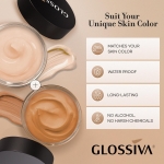 Glossiva Tattoo Cover Up Makeup Waterproof Concealer For Dark Spots, Scars, Vitiligo, And More - 2x30ml - Use on Body, For Legs, for Men and Women (2x30ml) - Image 6
