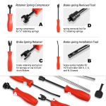 ‎DNA MOTORING TOOLS-00245 8-Pcs Brake Service Kit - Brake Spring Installer Remover Plier Tools Set with Carrying Case,Red - Image 5