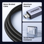 UGREEN Micro HDMI to HDMI Adapter, 10K 8K@60Hz/4K@240Hz Micro HDMI Male Female Bidirectional Cable 2.1 HDR 3D Dolby VRR 48Gbps, Compatible with Raspberry Pi 5/Pi 4/Camera/Portable Monitor, 0.8FT - Image 3