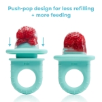 Frida Baby Push Pop Feeder, Baby Fruit Feeder, Baby Fruit Food Feeder to Safely Introduce New Foods, Fresh + Frozen Food Silicone Feeder for Babies, BPA Free, Dishwasher Safe - Image 5