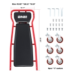 ‎DNA MOTORING TOOLS-00271 Rolling Car Creeper with 3-leves Adjustable Headrest & 6 Casters,300lbs Max Weight Capacity,Red - Image 6